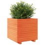 Solid pine wood planter in brown wax 50x50x49.5 cm by , Pots and planters - Ref: Foro24-3282516, Price: 130,87 €, Discount: %