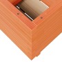 Solid pine wood planter in brown wax 50x50x49.5 cm by , Pots and planters - Ref: Foro24-3282516, Price: 130,87 €, Discount: %