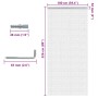 Mosquitera de cadena para puerta aluminio 100x226 cm de , Mosquiteras para ventanas - Ref: Foro24-4010016, Precio: 93,82 €, D...