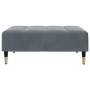 Sofá cama de 2 plazas con taburete terciopelo gris oscuro de , Sofás - Ref: Foro24-3258152, Precio: 447,43 €, Descuento: %