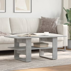 Engineered wood gray concrete coffee table 102x55x42 cm by , Coffee table - Ref: Foro24-823265, Price: 56,17 €, Discount: %