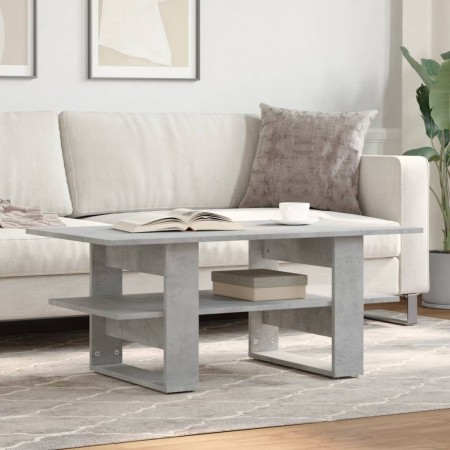 Mesa de centro madera de ingeniería gris hormigón 102x55x42 cm de , Mesas de centro - Ref: Foro24-823265, Precio: 53,31 €, De...