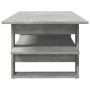 Engineered wood gray concrete coffee table 102x55x42 cm by , Coffee table - Ref: Foro24-823265, Price: 53,43 €, Discount: %