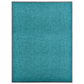 Washable cyan blue doormat 90x120 cm by vidaXL, Doormats - Ref: Foro24-323460, Price: 47,82 €, Discount: %