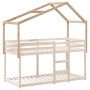 Solid pine wood children's bed canopy 213x95.5x144.5 cm by , Accessories for beds and slatted bases - Ref: Foro24-846934, Pri...