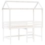 Solid wood white children's bed canopy 217x85.5x154 cm by , Accessories for beds and slatted bases - Ref: Foro24-846962, Pric...