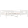 Estructura de cama madera maciza de pino blanco 90x200 cm de , Camas y somieres - Ref: Foro24-846974, Precio: 158,70 €, Descu...