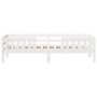 Solid white pine wood bed frame 90x200 cm by , Beds and slatted bases - Ref: Foro24-846974, Price: 158,70 €, Discount: %