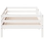 Estructura de cama madera maciza de pino blanco 90x200 cm de , Camas y somieres - Ref: Foro24-846974, Precio: 158,70 €, Descu...