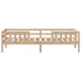 Solid pine wood bed frame 80x200 cm by , Beds and slatted bases - Ref: Foro24-846976, Price: 110,18 €, Discount: %