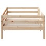 Solid pine wood bed frame 80x200 cm by , Beds and slatted bases - Ref: Foro24-846976, Price: 110,18 €, Discount: %