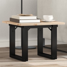 Center table with solid pine wood frame and iron, 50x50x35 cm by , Coffee table - Ref: Foro24-3282659, Price: 54,99 €, Discou...