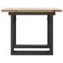 Center table with solid pine wood frame and iron, 50x50x35 cm by , Coffee table - Ref: Foro24-3282659, Price: 54,99 €, Discou...