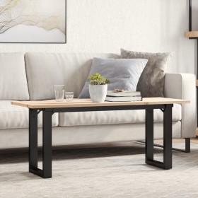 Center table with solid pine wood frame and iron, 110x40x45 cm by , Coffee table - Ref: Foro24-3282667, Price: 77,99 €, Disco...