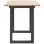 Center table with solid pine wood frame and iron, 110x40x45 cm by , Coffee table - Ref: Foro24-3282667, Price: 80,27 €, Disco...