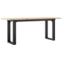 Center table with solid pine wood frame and iron, 110x40x45 cm by , Coffee table - Ref: Foro24-3282667, Price: 80,27 €, Disco...