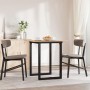 Dining table frame made of solid pine wood and iron 70x70x75 cm by , Kitchen and dining tables - Ref: Foro24-3282671, Price: ...