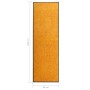 Felpudo lavable naranja 60x180 cm de vidaXL, Felpudos - Ref: Foro24-323453, Precio: 54,29 €, Descuento: %