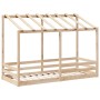 Children's bed with solid pine wood roof 75x190 cm by , Beds and slatted bases - Ref: Foro24-847009, Price: 170,51 €, Discoun...