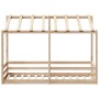 Children's bed with solid pine wood roof 75x190 cm by , Beds and slatted bases - Ref: Foro24-847009, Price: 170,51 €, Discoun...