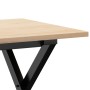 Mesa de centro marco X madera maciza pino y hierro 80x50x40 cm de , Mesas de centro - Ref: Foro24-3282684, Precio: 67,11 €, D...