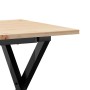 Mesa de centro marco X madera maciza pino y hierro 90x40x35 cm de , Mesas de centro - Ref: Foro24-3282686, Precio: 61,47 €, D...