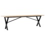 Solid pine wood and iron X-frame coffee table 160x40x45 cm by , Coffee table - Ref: Foro24-3282690, Price: 88,12 €, Discount: %