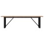 Center table with solid pine wood frame and iron, measuring 160x40x45.5 cm. by , Coffee table - Ref: Foro24-3282734, Price: 1...