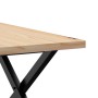 Mesa de centro marco X madera maciza pino y hierro 60x60x40,5cm de , Mesas de centro - Ref: Foro24-3282748, Precio: 68,16 €, ...