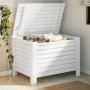 Storage box with lid FROG solid white wood 80x49x54 cm by , Storage trunks - Ref: Foro24-4002322, Price: 93,41 €, Discount: %