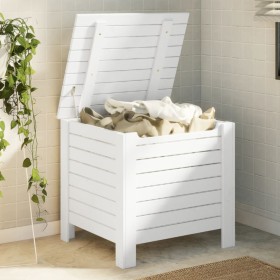 Storage box with lid FROG solid white wood 60x49x54 cm by , Storage trunks - Ref: Foro24-4002320, Price: 78,34 €, Discount: %