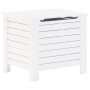 Storage box with lid FROG solid white wood 60x49x54 cm by , Storage trunks - Ref: Foro24-4002320, Price: 78,34 €, Discount: %