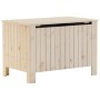 Caja de almacenaje con tapa RANA madera maciza pino 80x49x54 cm de , Baúles de almacenamiento - Ref: Foro24-4002329, Precio: ...