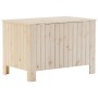 Caja de almacenaje con tapa RANA madera maciza pino 80x49x54 cm de , Baúles de almacenamiento - Ref: Foro24-4002329, Precio: ...