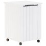 Laundry basket with wheels FROG white pine wood 45x45x64 cm by , Laundry baskets - Ref: Foro24-4002334, Price: 79,81 €, Disco...