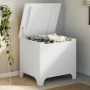 Storage box with lid FROG solid white wood 60x49x54 cm by , Storage trunks - Ref: Foro24-4002336, Price: 81,69 €, Discount: %