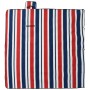 Folding velvet picnic blanket with red and blue striped pattern, 200x200 cm. by , Camping and hiking - Ref: Foro24-4004212, P...