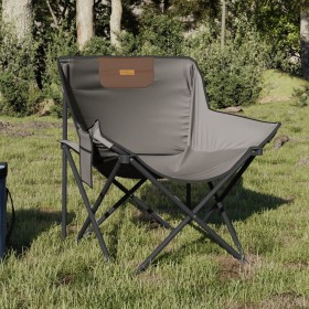 Folding camping chairs with pocket, 2 units, gray. by , Garden chairs - Ref: Foro24-366550, Price: 54,63 €, Discount: %