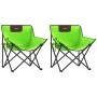 Sillas de camping con bolsillo plegables 2 unidades verde de , Sillas de jardín - Ref: Foro24-366552, Precio: 55,99 €, Descue...