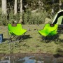 Folding camping chairs with pocket, 2 units, green. by , Garden chairs - Ref: Foro24-366552, Price: 55,62 €, Discount: %