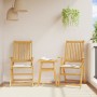 Square garden seat cushions 2 pcs cream 45x45x2 cm by , Cushions for chairs and sofas - Ref: Foro24-847725, Price: 16,41 €, D...