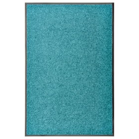 Felpudo lavable azul cian 60x90 cm de vidaXL, Felpudos - Ref: Foro24-323458, Precio: 30,38 €, Descuento: %