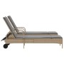 Sun loungers with cushions 2 units synthetic rattan beige by , Loungers - Ref: Foro24-3261437, Price: 328,25 €, Discount: %