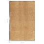 Cremefarbene waschbare Fußmatte 120 x 180 cm von vidaXL, Fußmatten - Ref: Foro24-323468, Preis: 90,16 €, Rabatt: %