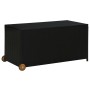 Black synthetic rattan garden storage box 120x65x61 cm by vidaXL, Outdoor storage boxes - Ref: Foro24-310089, Price: 100,30 €...