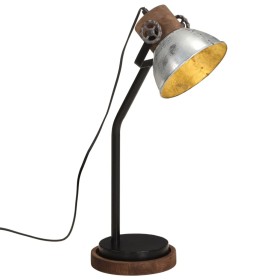 Vintage silver desk lamp 25 W E27 18x18x60 cm by , Lamps - Ref: Foro24-371949, Price: 83,99 €, Discount: %