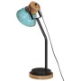 Worn-out blue desk lamp 25 W E27 18x18x60 cm by , Lamps - Ref: Foro24-371954, Price: 66,70 €, Discount: %