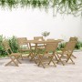 Folding garden chairs 6 pcs acacia wood 48.5x61.5x87 cm by , Garden chairs - Ref: Foro24-3214228, Price: 291,56 €, Discount: %