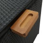 Black synthetic rattan garden storage box 120x65x61 cm by vidaXL, Outdoor storage boxes - Ref: Foro24-310089, Price: 100,30 €...