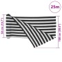 Anthracite grey and white HDPE privacy net 1x25 m 75 g/m² by , Umbrellas - Ref: Foro24-4003654, Price: 20,72 €, Discount: %